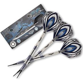 Shot! Darts Soft Tip, Birds of Prey Falcon (19g), 90% Tungsten Barrel, Front Weighted, Handcrafted Professional Dart Set & Flights Made in New Zealand, Plastic Tip for Electronic Dartboard