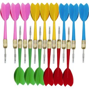 15pcs Tip Dart Colorful Dart Soft Tip Darts, Bar Dart, Plastic Tip Darts Set Steel Tip Darts Darts Metal Tip Set, Metal Darts for Dartboard