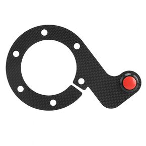 for nrg Steering Wheel Yctze Automotive-pushbutton-switches, Carbon Fiber External Horn Button Kits for MOMO/Suitable for OMP/Suitable for Nardi/Suitable for Sparco 6 Bolts Steering Wheel(Single