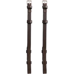 Bridle Cheek Pieces with Hook Fastening (5/8", 16mm) (Matching Stitching), Replacement Cheek Piece