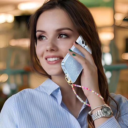 Clay Phone Charm Strap with 2 Tether Tabs,Detachable Phone Lanyard Hands-Free Wrist Strap Accessory for Women - iPhone 15 Pro Max/ 14 Pro Max/ 13 Pro Max/ 12 in Kuwait