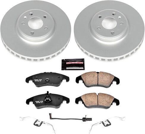 Power Stop CRK5752 front Z23 Evolution Geomet® Coated Brake Kit and 1 Front Sensor Wire in Saudi Arabia