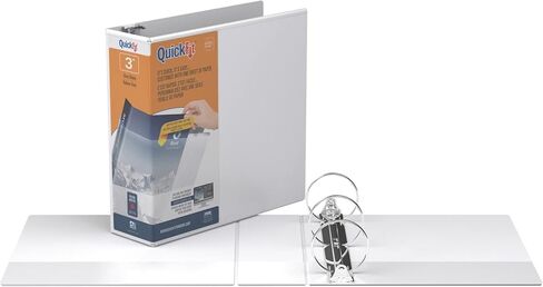 ملف فيو، 3 بوصة، حلقة دائرية، ابيض (88050) in Kuwait