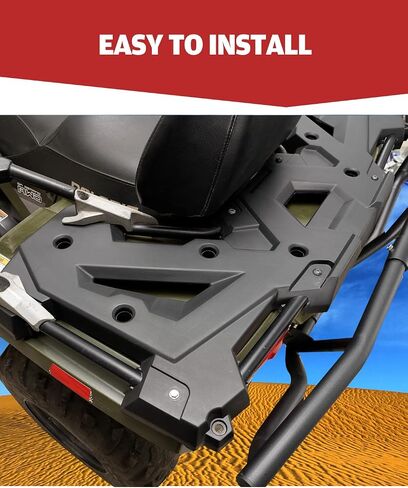 A & UTV PRO Rear Utility Rack Assembly for 2014-2021 Polaris Sportsman Touring SP 570 450, Offroad Rear Body Rack ATV Rack Accessories, Replace OEM # 2635059-070, Black in Saudi Arabia