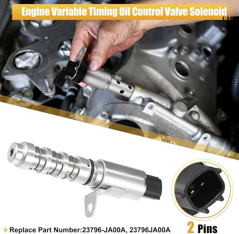 X AUTOHAUX 23796-JA00A متغير صمام توقيت الملف اللولبي VVT لنيسان ألتيما 2007-2013 محرك عمود الحدبات صمام التحكم في الزيت in Saudi Arabia