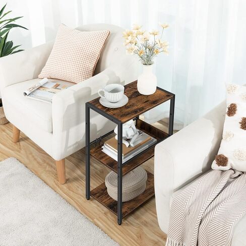 حامل طابعة مع رف تخزين قابل للتعديل، حامل برج كمبيوتر ثلاثي الطبقات مع خطافين، عربة طابعة دوارة للمساحات الصغيرة والمكاتب المنزلية، حامل وحدة المعالجة المركزية بعجلات، بني ريفي PTHR6001Z in Kuwait