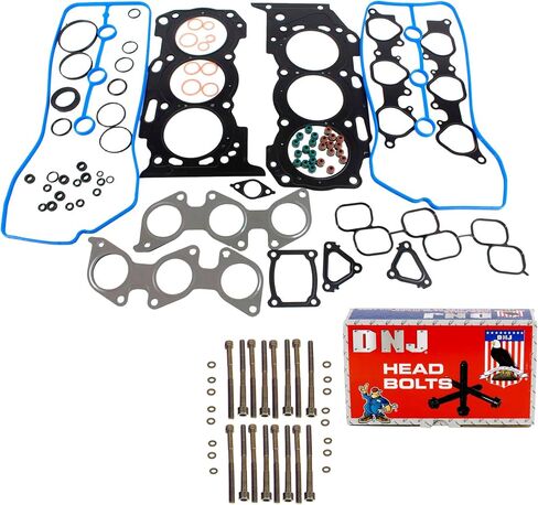 DNJ HGB969 مجموعة حشية رأس الأسطوانة مع مجموعة مسامير الرأس لـ 2003-2011 Toyota 4Runner 4.0L 3956cc 241cid V6 DOHC in Saudi Arabia