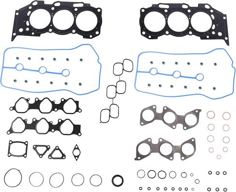 DNJ HGB969 مجموعة حشية رأس الأسطوانة مع مجموعة مسامير الرأس لـ 2003-2011 Toyota 4Runner 4.0L 3956cc 241cid V6 DOHC in Saudi Arabia