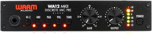 Warm Audio WA12 MKII Single-Channel American Mic Pre Bundle w/Pig Hog Mic Cable, Power Adapter and Liquid Audio Polishing Cloth in Saudi Arabia