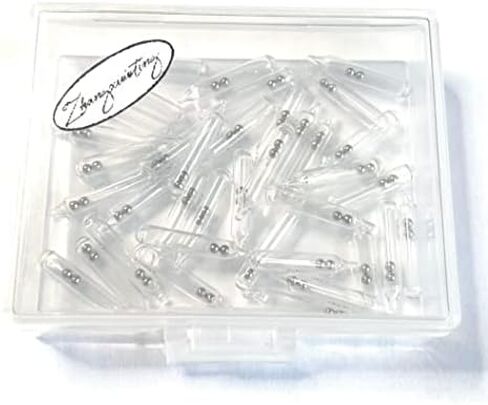 Fishing Soft Lure Glass Rattles Insert Tube, Simple Operation Stainless Steel Plastic 50pcs/Lot Rattles Shake Attract Fly Tie for Baits Making in Kuwait
