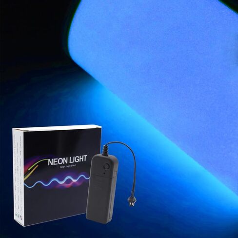 4inch El Panel Light, Ice Blue Flexible El Panel, Electroluminescent Sheet Neon with Battery Inverter, 3 Modes DIY Cuttable for Holiday Decorations, Cosplay, Party, Advertising in Saudi Arabia