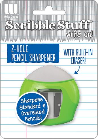 Scribble Stuff مبراة قلم رصاص مزدوجة مع ممحاة in Saudi Arabia