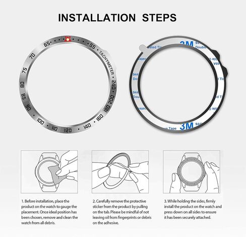 Stainless Steel Bezel Ring Compatiable with Garmin Fenix 6X/6X Pro Watch, Bezel Ring Adhesive Cover Anti Scratch & Collision Protector for Garmin Watch Accessory (Silver - Not For 6/6 Pro) in Kuwait
