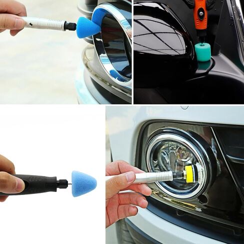 Mini Buffing Polishing Pads Kit: 36 PCS Car Polishing Kit, Sponge Buffing Pads Drill Polishing Pad, Detail Polishing Balls, Drill Buffing Attachment Kit for Car Polishing,Waxing,Sealing Glaze in Kuwait