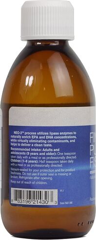 فارماكس فاينست زيت السمك النقي | الأحماض الدهنية الأساسية لدعم صحة القلب والأوعية الدموية | 6.8 فلوريدا. أوقية. | نكهة الفراولة الطبيعية in Kuwait