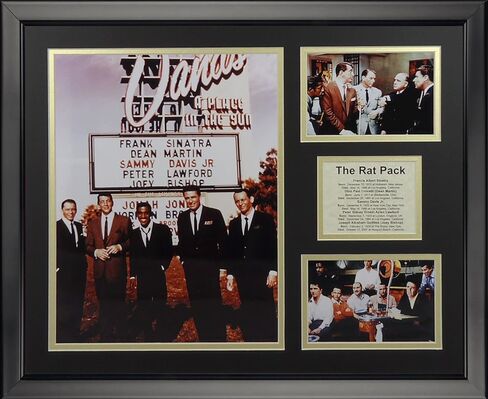 Legends Never Die The Rat Pack Framed Photo Collage, 16" x 20" in Saudi Arabia