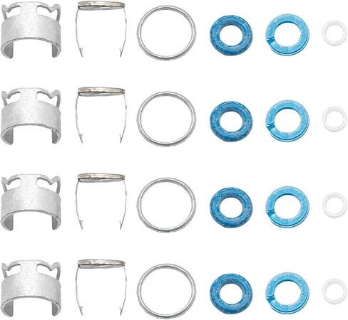 4 Set Fuel Injector Seal Kit O-Ring Repair Kit Replacement for Golf 4Motion Jetta Replace 06D998907 in Saudi Arabia