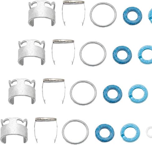 4 Set Fuel Injector Seal Kit O-Ring Repair Kit Replacement for Golf 4Motion Jetta Replace 06D998907 in Saudi Arabia