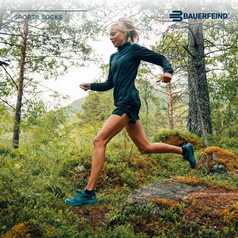 جوارب Bauerfeind Run خفيفة الوزن ومنخفضة القطع - مناطق الضغط المستهدفة - تصميم بدون عرض - تخفيف وتر العرقوب - دعم القوس - للجري والركض والمشي والرياضة in Kuwait