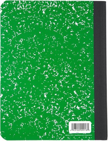 Mead Composition Book, Notebook, Wide Ruled, 9.75 x 7.5 Inch, Green (72249) in Saudi Arabia