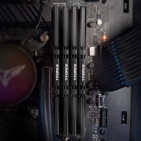 TEAMGROUP T-Force Vulcan Z DDR4 32GB Kit (2x16GB) 3200MHz (PC4-25600) CL16 Desktop Memory Module Ram Black TLZBD432G3200HC16FDC01 in Saudi Arabia