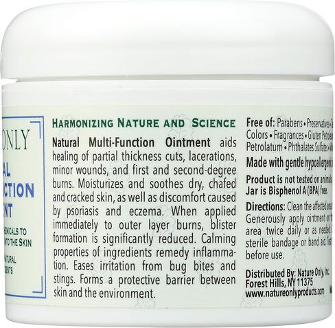 Nature Only Natural Multi-Function Ointment, 4 Oz Best Skin Healing Aids Enriched with phytochemicals to Allow for Penetration into Skin, Formulated with Natural & Organic Ingredients (4.0) in Saudi Arabia