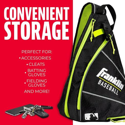 Franklin Sports MLB Slingbak Compact Baseball Bag – Youth and T-Ball Equipment Carry Bag in Saudi Arabia