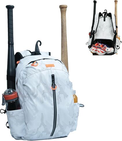 Baseball Backpack, Softball Bat Bag with Shoes Compartment, Lightweight Baseball Bag, Batting Mitten, Helmet, Caps, Teeball Gear in Saudi Arabia