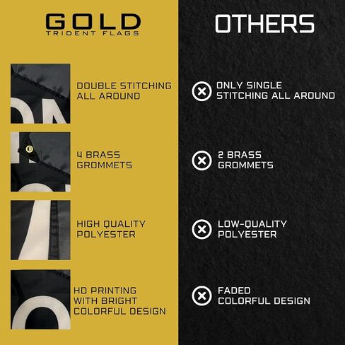 لافتة الصالة الرياضية التحفيزية Gold Trident Don't Quit Motivational Gym - ألهم تمرينك بهذه اللافتة - ديكور حائط مثالي للياقة البدنية للصالة الرياضية والنوم - ابق متحفزًا بفن التحفيز الرائع - 3 × 5 أقدام in Kuwait