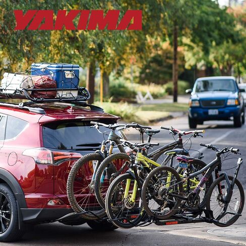 YAKIMA، HoldUp + 2 ملحق إضافي لحامل الدراجة المثبت على وصلة الجر للسيارات وسيارات الدفع الرباعي والشاحنات والمزيد، يضيف دراجتين in Kuwait