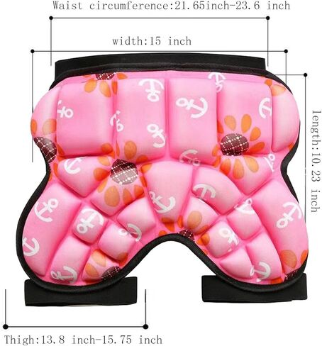 Kids Hip Protection Shorts Skate Butt Pad Cushion Protective Sports Guard Pants for Hockey Soccer Ice Skating Skiing Skateboarding Cycling Anti Slip Padded (3-7 Years Old) in Saudi Arabia