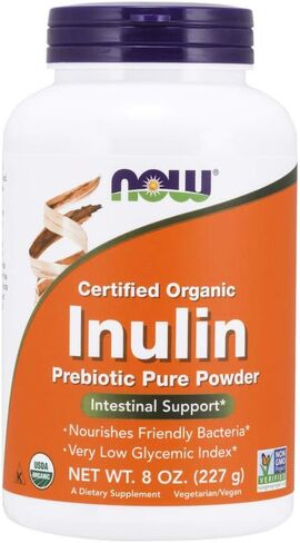 Now - Organic Inulin Powder 8 Oz in Saudi Arabia
