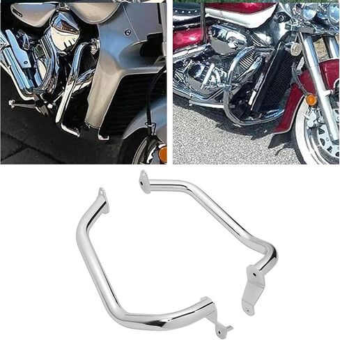 HECASA Highway Bars Crash Bars Engine Guard متوافق مع 2006-2022 سوزوكي بوليفارد M109R إصدار محدود بوس فضي in Kuwait