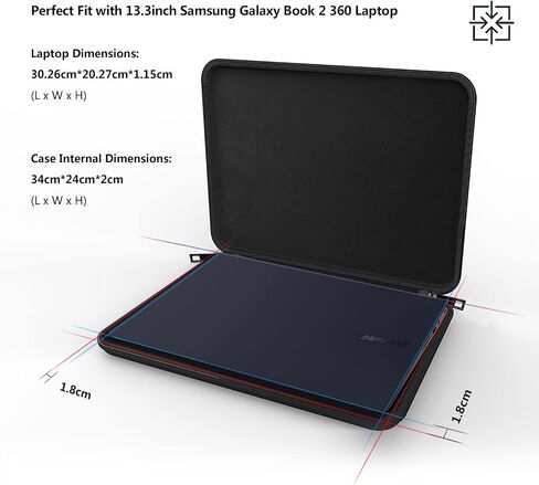 Smatree Hard Laptop Case for 14 inch Samsung Galaxy Book Go 5G, for Galaxy Book 4 Pro 2024/Galaxy Book 3 Pro 2023, for Samsung Galaxy Chromebook Go Bag, 14 inch Samsung Galaxy Book 4 Pro Laptop Sleeve in Saudi Arabia