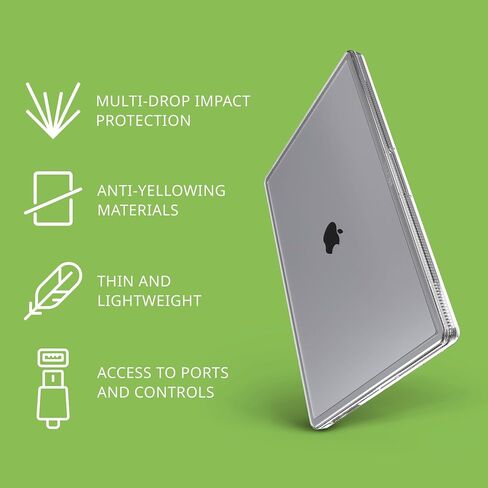 غطاء حماية Tech21 Evo لجهاز MacBook Pro مقاس 16 بوصة (2021-2023) - شفاف in Saudi Arabia
