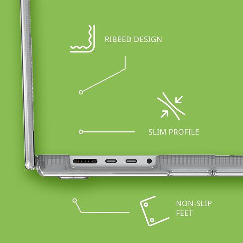 غطاء حماية Tech21 Evo لجهاز MacBook Pro مقاس 16 بوصة (2021-2023) - شفاف in Saudi Arabia