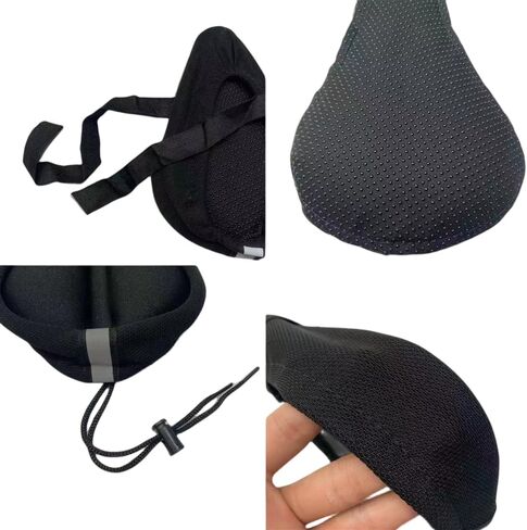 غطاء وسادة مقعد جل ناعم لدراجة الأطفال للأولاد والبنات، مقاس 9 × 6 بوصة قابل للتنفس وناعم جدًا من إسفنج الذاكرة للأطفال وسادة سرج للدراجة in Kuwait