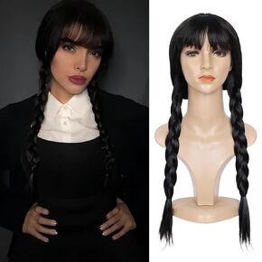 QUEENTAS Short Green Wig for Men - 70s/80s Style Cosplay Wig