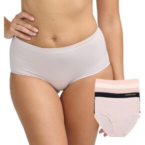 BCBGMAXAZRIA Women's Seamless 5-Pack Brief Underwear