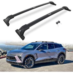 265LBS Lockable Cross Bars Roof Rack Fit for Chevrolet Chevy Blazer EV 2024 2025 Aluminum Crossbars Cargo Bar Luggage Baggage Carrier Rooftop Accessories, for Storage Bag Kayak Canoe Bike