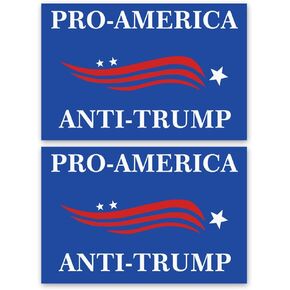 2 Pack Pro America anti Trump Car Magnet - مغناطيس سيارة مكافحة Trump Auto Truck Fridge Magnetic Magnet Magnet
