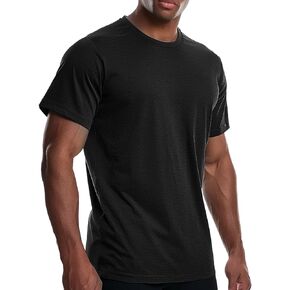 Men's Cooling Relaxed Fit Athletic Shirts Bamboo Viscose Anti Odor Moisture Wicking Workout Short Sleeve Lightweight Gym Tee