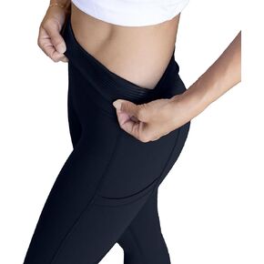 Guardian Evolve Leggings - Stay Put High Waisted Leggings Tummy Control, Side Pockets and No Camel Toe - Sweat Wicking