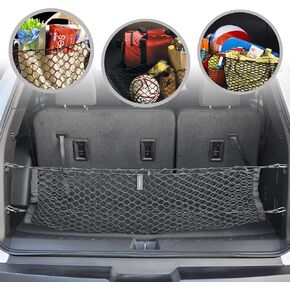 NEVELOPE Style Trunk Mesh Cargo Net لـ Chevy Traverse 2018-2025 إكسسوارات السيارات - منظمي Trunk Trunk Premium - شبكة شحن للشاحنة - أفضل منظم شيفروليه ترافيرز