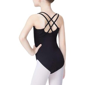 Hidance Girls 'Ballet Pallet ، ثياب جمباز مزدوجة الحزام ، ملابس رقص مع بطانة
