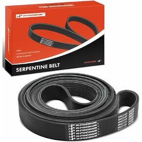 A-Premium Engine Serpentine Drive Belt Compatible with Ford F-250 F-350 F-450 F-550 Super Duty 1999-2003, F-650 F-750 2000-2003, E-550 Econoline Super Duty 2002, Excursion, V8 7.3L