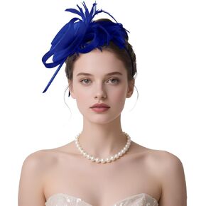 Fascinators Hats for Women, Tea Party Stylish Cocktail Wedding Headwear with Headband Clip