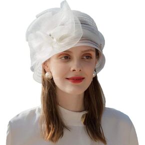 F FADVES Floral Church Derby Fascinators Bridal Tea Party Wedding Formal Hat