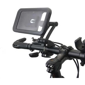 جبل الهاتف المقاوم للماء ، يتوافق مع جميع أجهزة iPhone و Android ، و 360 دوارة ، ومرفق مقود آمن للدراجة/دراجة نارية