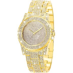 Manchda Diamond Watch for Women Iced Out Watch Bling Rhinestone Watches